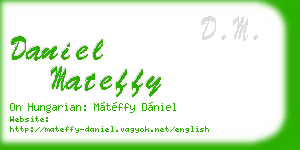 daniel mateffy business card