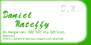 daniel mateffy business card